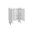 Manhattan Comfort Bogart Accent Cabinet in White and Nature 255BMC6 - alternate 4